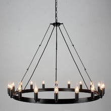 Camino 18 Light Iron Chandelier
